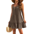 Strapless Solid-color Elegant Dress