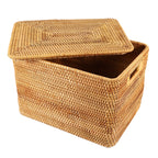 Handmade Vietnamese Rattan Storage Basket