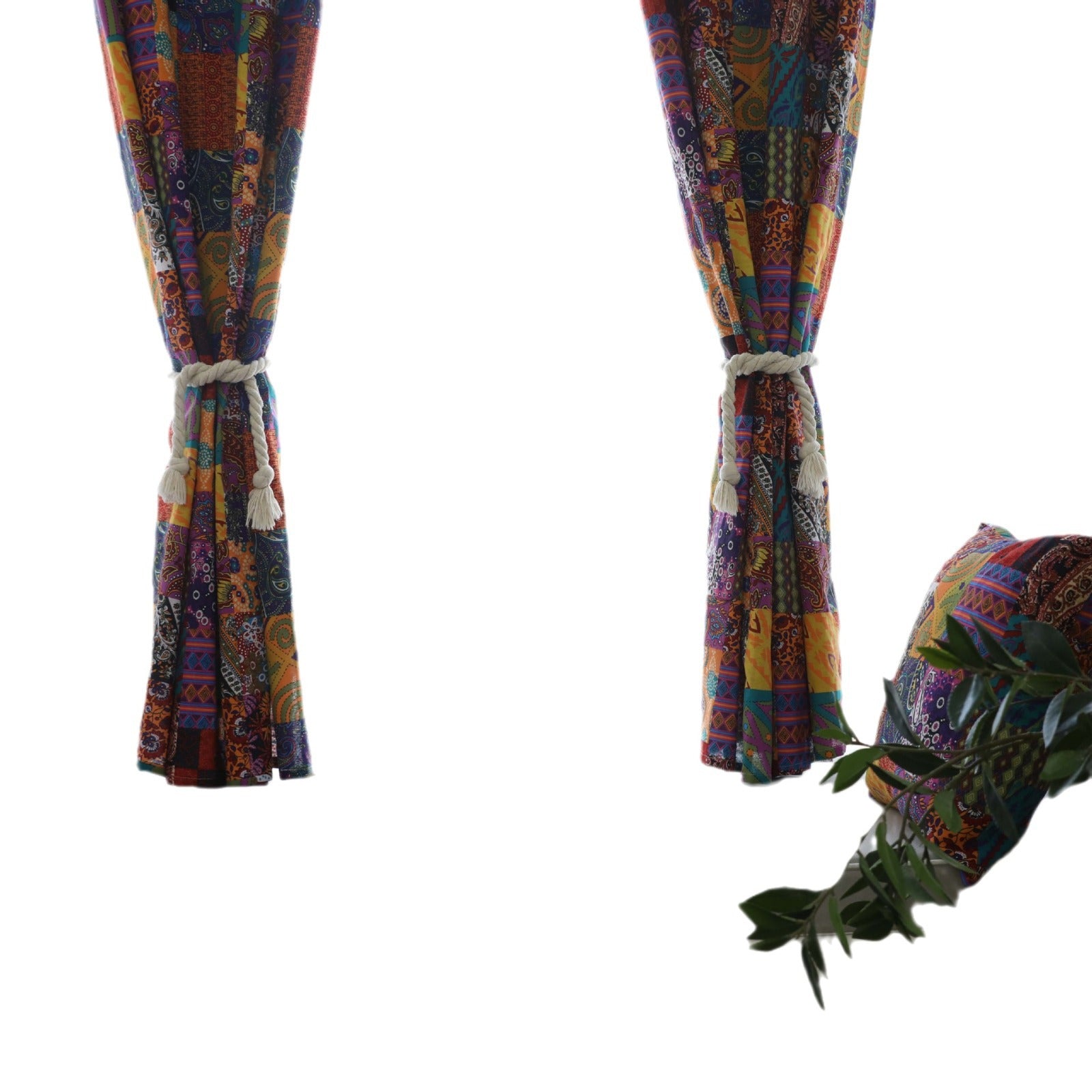 Bohemian Retro Style Study Cotton Linen Curtain