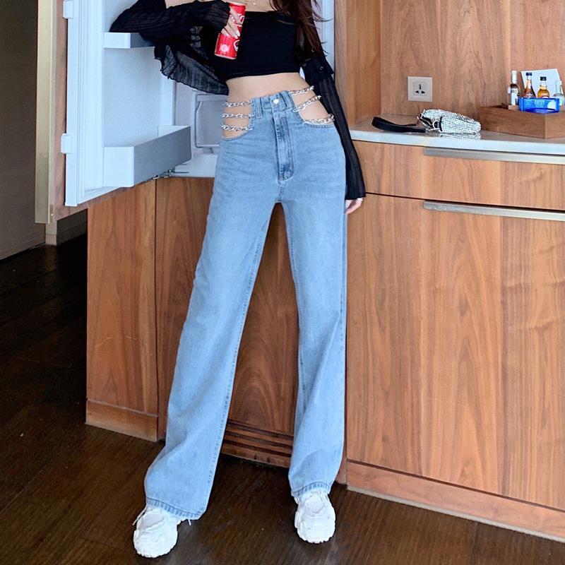 Women's Spicy Girl Wide Leg Denim Jeans