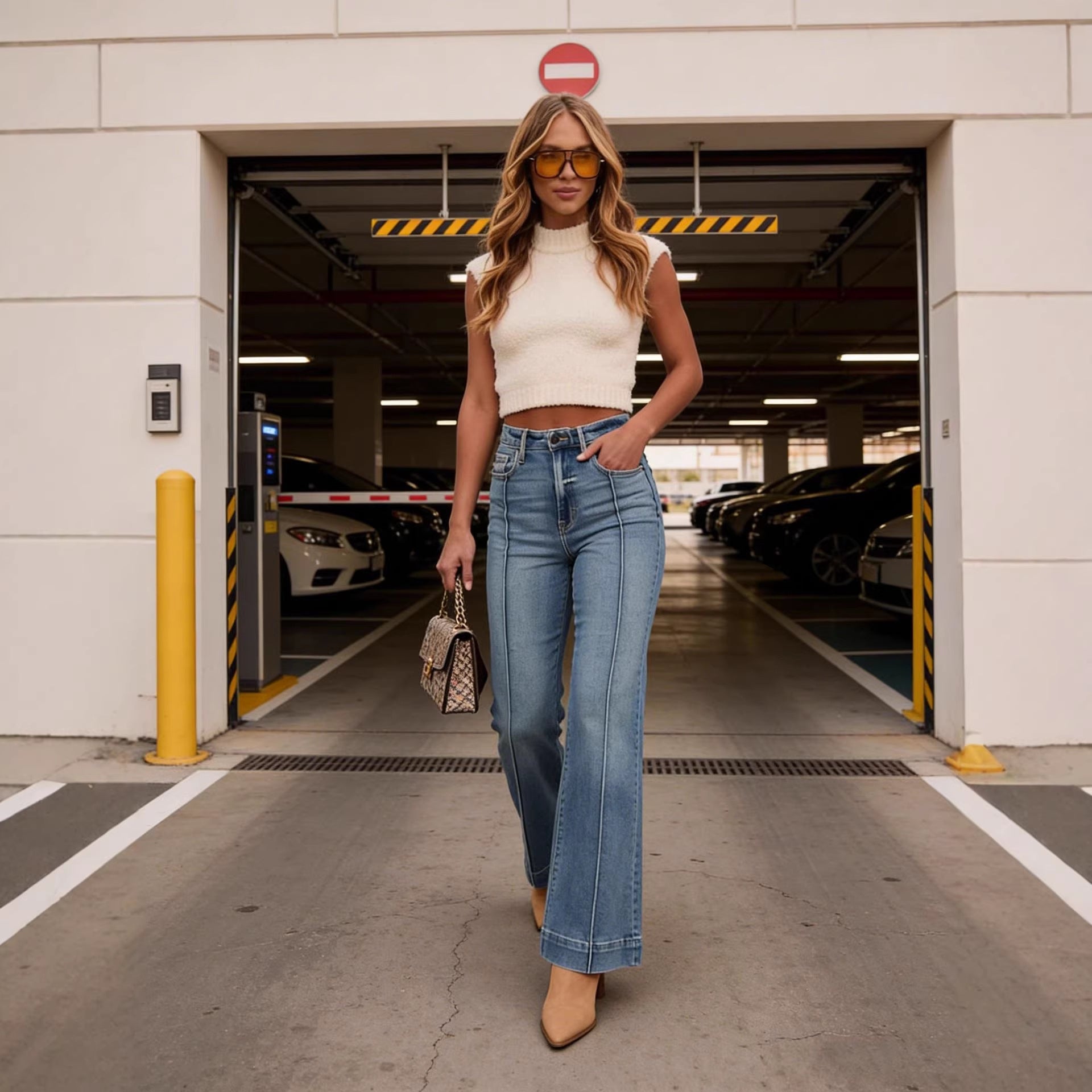Women's Mid Rise Bootcut Jeans