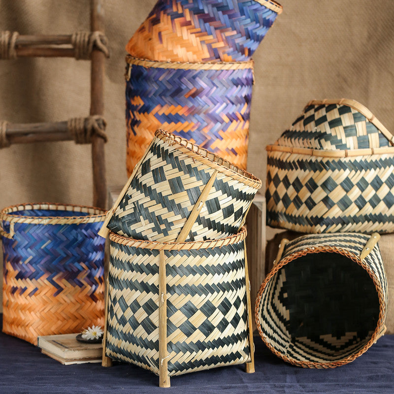 Handmade High-End Woven Bamboo Basket