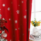 Short Hole Free Snowflake Shade Cloth Curtain