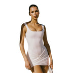 Slim Fit Pleated Designer Style Elegant Sheath