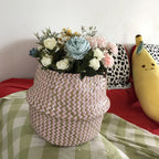 Handmade Foldable Bamboo Laundry Storage Basket