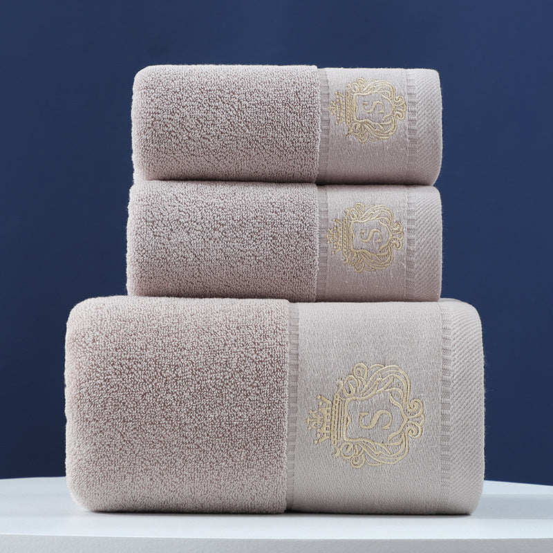 Pure Cotton Towels Three Piece With Hand
