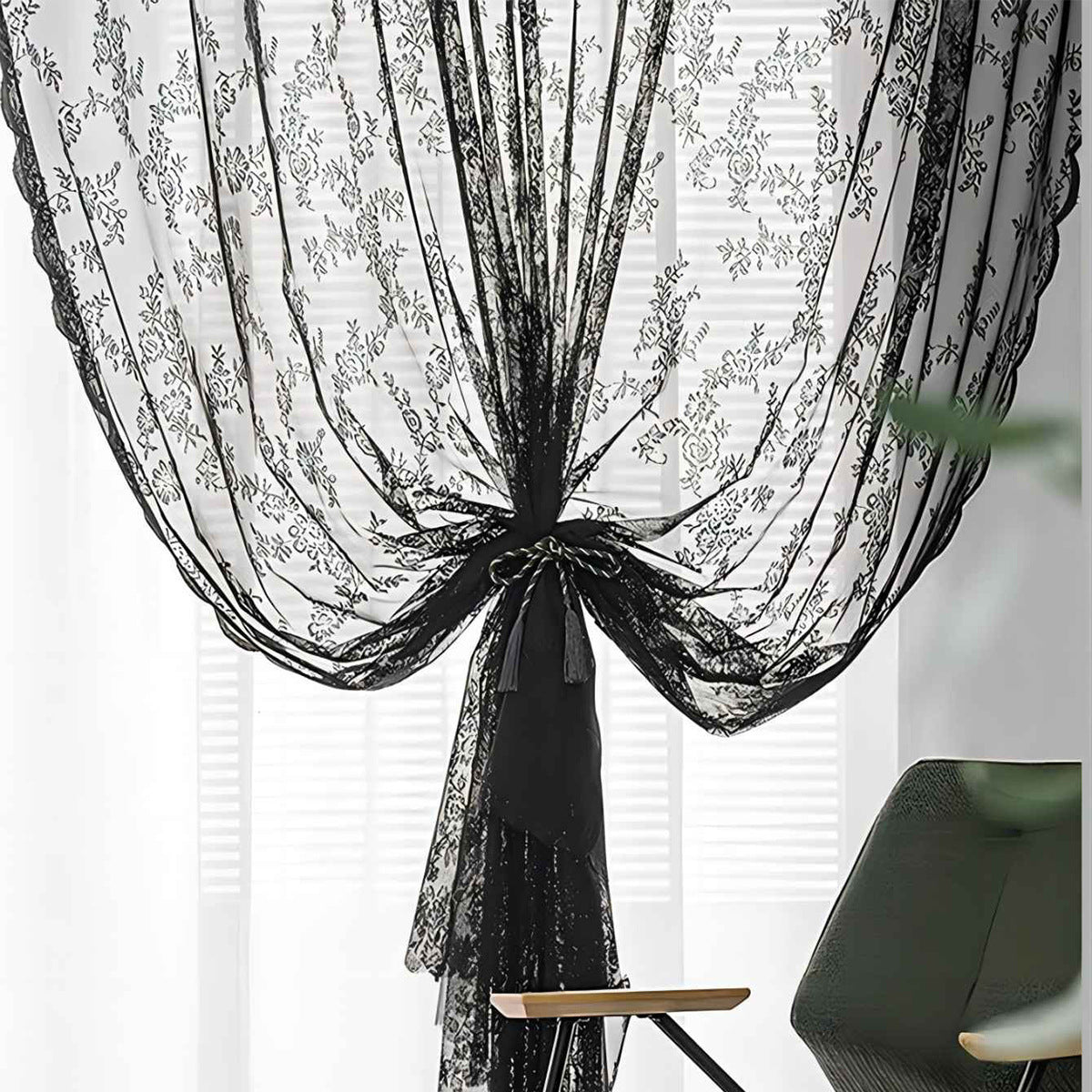 Vintage Lace Half Shade Curtain Lace De