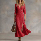 Fashionable Casual Cotton Linen Long Sleeve Womens