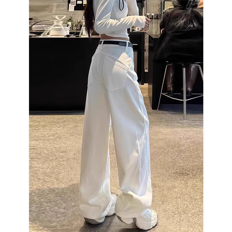 Women's White Straight Leg Jeans