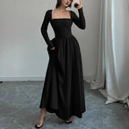Womens Early Autumn Mock Two Piece Square