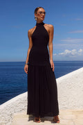 Flowing Resort Style Patchwork Maxi Dress Fairy
