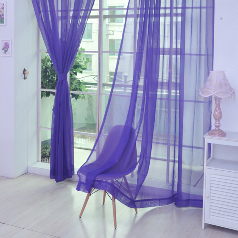 Transparent Glass Mesh Curtain