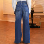 Women's Heart Shaped Rivet Detail Denim Jeans