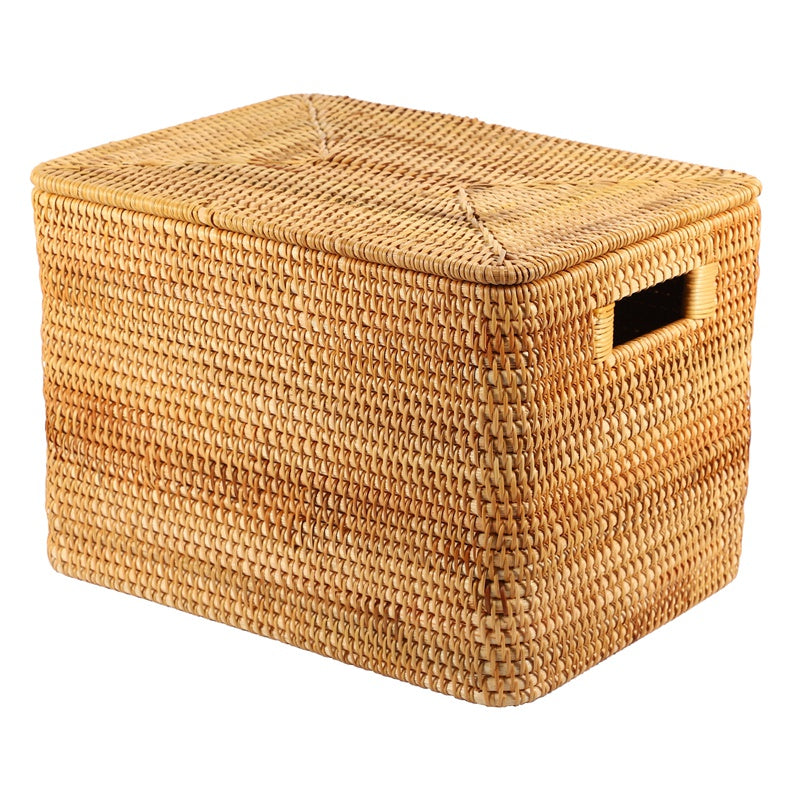Handmade Vietnamese Rattan Storage Basket