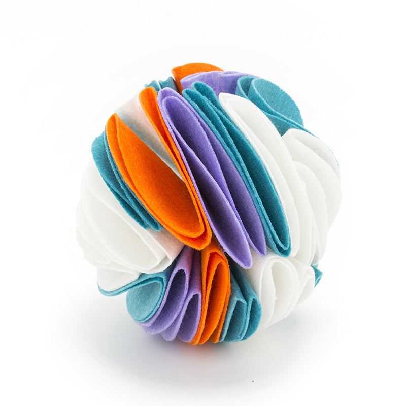 Pet Dogs Felt Cloth Sniffs The Ball