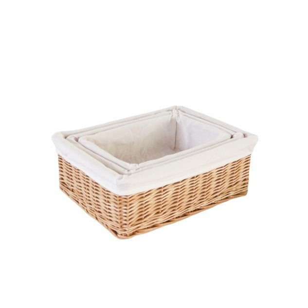 Rattan Desktop Tidy & Storage Basket