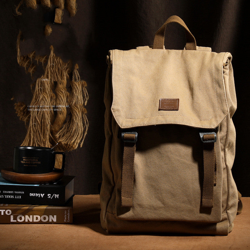 Men's Casual Canvas Backpack
