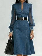 Korean Casual Spring Womens Denim Dress