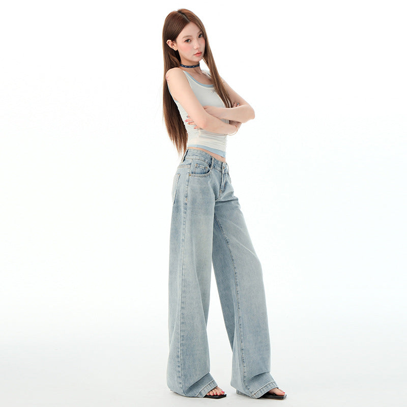 Women's Loose Slimming Chic Wide Leg Jeans