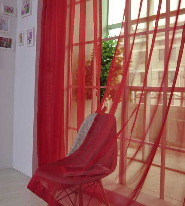 Transparent Glass Mesh Curtain