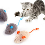 Pet Cat Plush Catnip Mouse Shape Interactive