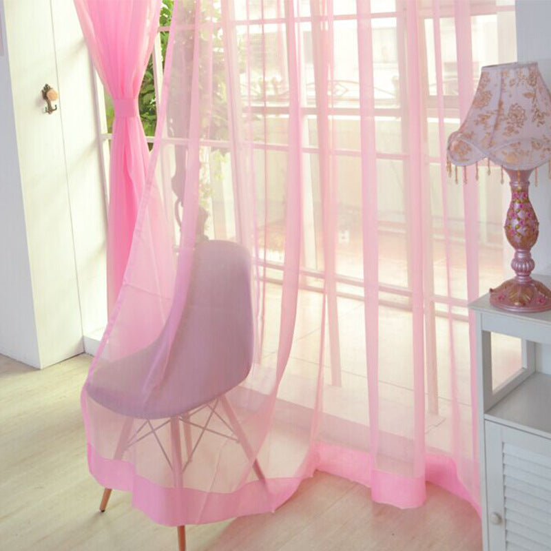Transparent Glass Mesh Curtain