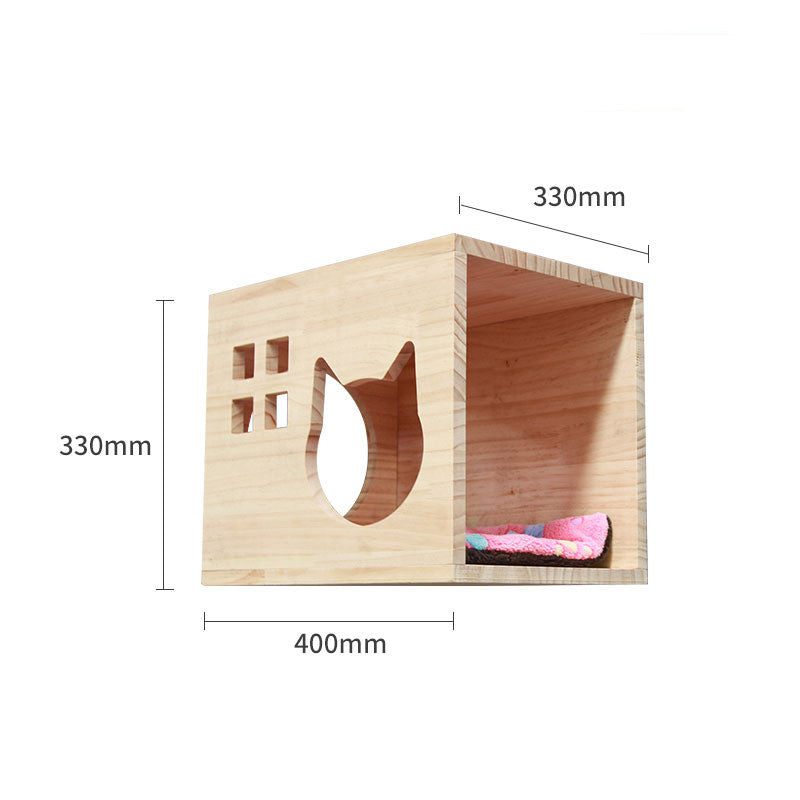 Pet Cat Climbing Frame Wall Type Solid