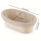 Wicker Bread Fermentation Basket for Baking